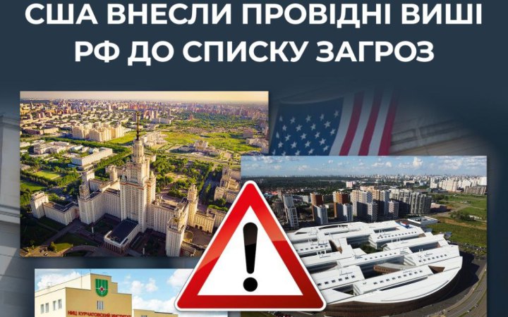 ЦПД: США внесли 33 російські установи до списку загроз національній безпеці