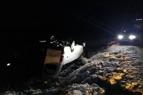 На Волыни перевернулась маршрутка, 11 пострадавших