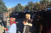 В Полтаве митинговали сотрудники предприятий нефтегазовой промышленности