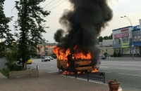 У Броварах вибухнула маршрутка (оновлено)