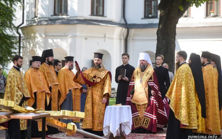Епіфаній освятив новий хрест на купол Софії Київської