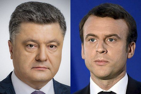 Порошенко провел первый телефонный разговор с новым президентом Франции