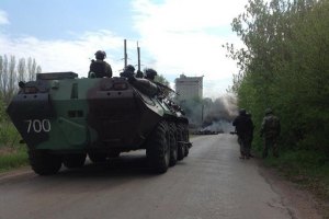 Нацгвардия заблокировала все въезды в Славянск