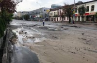 КГГА: причина затопления улицы Антоновича - прокладка теплосетей