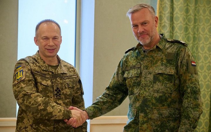 Головнокомандувач ЗСУ Сирський провів зустріч з делегацією НАТО на чолі з Бауером