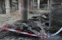 На Почтовой площади в Киеве подтопило раскопки
