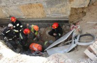 На будівництві в центрі Вінниці стався обвал