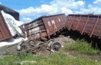 В Одесской области сошел с рельсов грузовой поезд (обновлено)