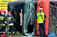 В Польше перевернулся автобус: 28 пострадавших