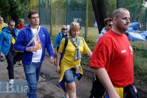 Шведы обустраиваются в лагере на Трухановом острове