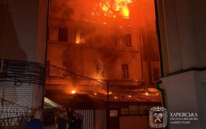 Росіяни атакували Харків, виникла пожежа