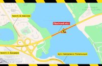 На вихідних буде частково обмежений рух Північним мостом у Києві