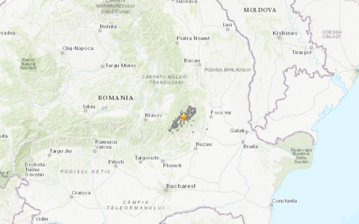 У Румунії стався землетрус магнітудою 4,2