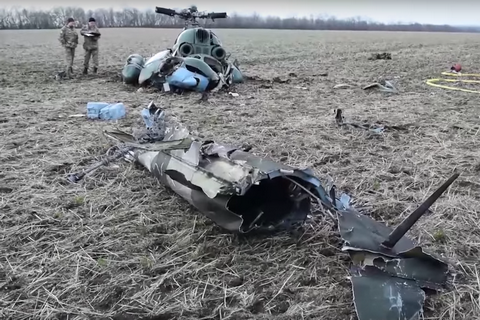 Возле Краматорска разбился военный вертолет Ми-2 (обновлено)