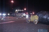 В Киеве пешеход-нарушитель спровоцировал жесткую аварию