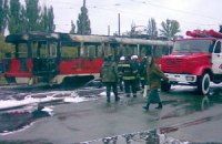 У Києві через спеку спалахнув трамвай