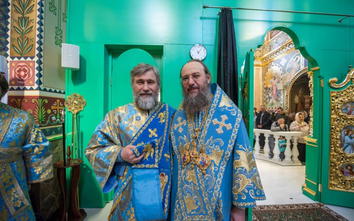 Керуючий справами УПЦ МП похвалився фото з Новинським зі служби на Благовіщення
