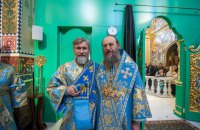 Керуючий справами УПЦ МП похвалився фото з Новинським зі служби на Благовіщення