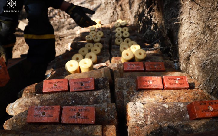 На Волині піротехніки ДСНС знешкодили 167 артилерійських снарядів часів Першої світової війни