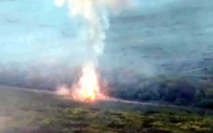 Десантники показали видео уничтожения танка оккупантов с помощью Javelin
