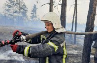 На Луганщині рятувальники продовжують гасити сім осередків займання