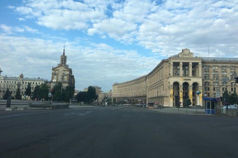Крещатик открыли для проезда
