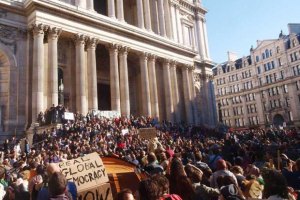 Протестующие установили палатки в центре Лондона