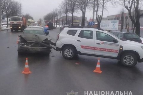 В Тернополе попал в ДТП автомобиль, перевозивший вакцины