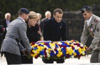 Макрон и Меркель почтили память погибших в Первой мировой