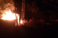 В Киеве на Оболони вспыхнул пожар