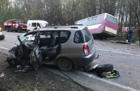 Семь человек пострадали в ДТП с участием маршрутки во Львовской области