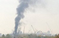 В Москве горел недостроенный стадион "Спартака"