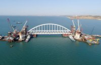 Россия собирается открыть автодорожную часть моста через Керченский пролив к лету