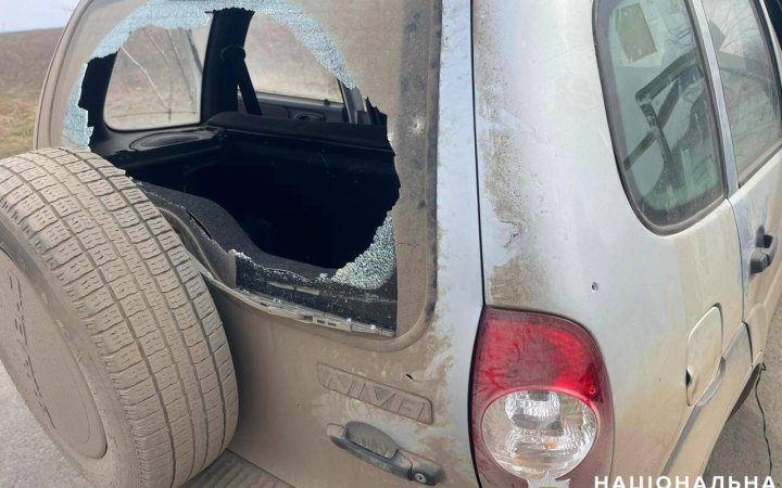 Внаслідок ворожого обстрілу Херсонщини постраждали працівники поліції