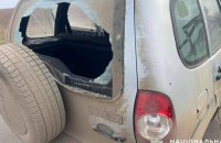 Внаслідок ворожого обстрілу Херсонщини постраждали працівники поліції
