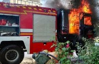На Дніпропетровщині росіяни обстріляли рятувальників під час гасіння пожежі