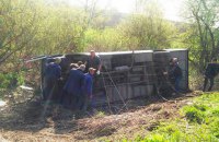 В Хмельницкой области у рейсового автобуса на ходу отлетело колесо