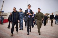 Зеленський і прем'єр Нідерландів обговорили захист альтернативних зернових коридорів 