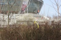 У Донецьку біля "Донбас Арени" з'явилися жовті стрічки спротиву