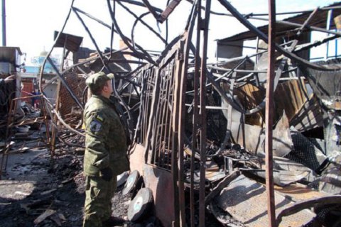 Поліція затримала підозрюваного в підпалі ринку в Ніжині