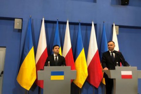 Зеленский встретился с президентом Польши Анджеем Дудой 