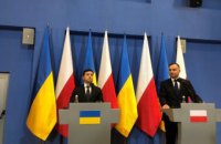 Зеленский встретился с президентом Польши Анджеем Дудой 