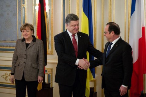 Порошенко в четверг встретится с Меркель и Олландом