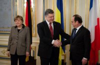 Порошенко в четверг встретится с Меркель и Олландом