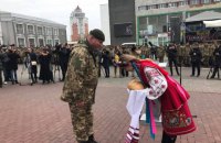 ​Белая Церковь встретила бойцов 72-й ОМБр имени Черных Запорожцев