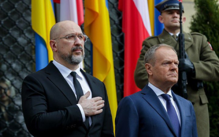 Шмигаль під час візиту до Польщі обговорив з Туском ситуацію на кордоні (доповнено)
