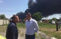 Кличко приказал провести замеры на наличие продуктов горения в воздухе
