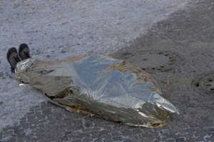 В Берлине художник провел перформанс в поддержку Майдана