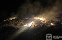 Росіяни вночі атакували шістьма дронами Леб'яже в Харківській області. Загинули двоє жінок