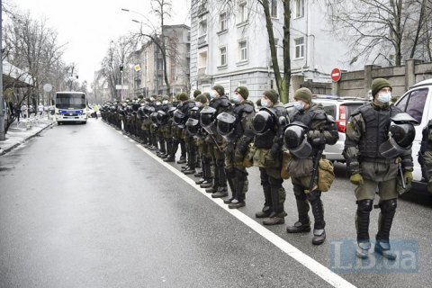 Київська поліція посилила заходи безпеки в урядовому кварталі 